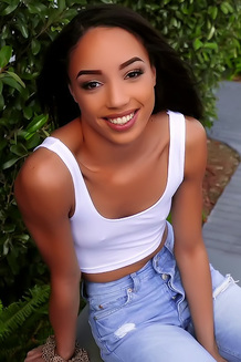 Hot Chick By The Bus Stop