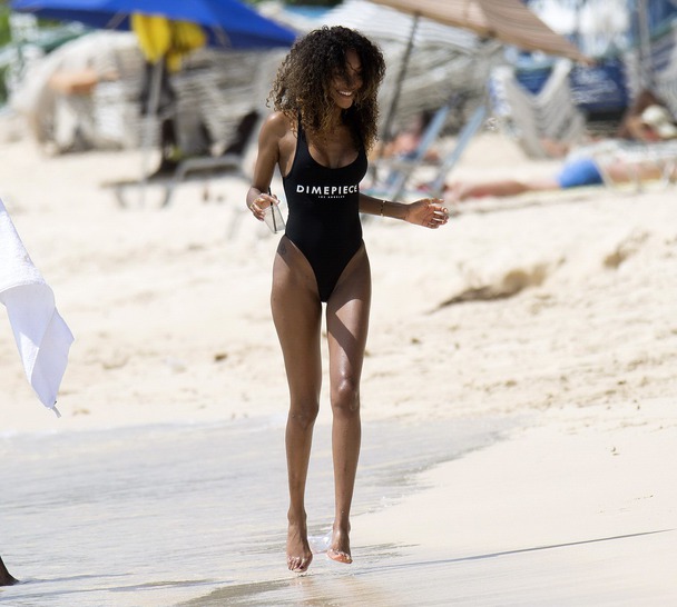 Jourdan Dunn On The Beach - 