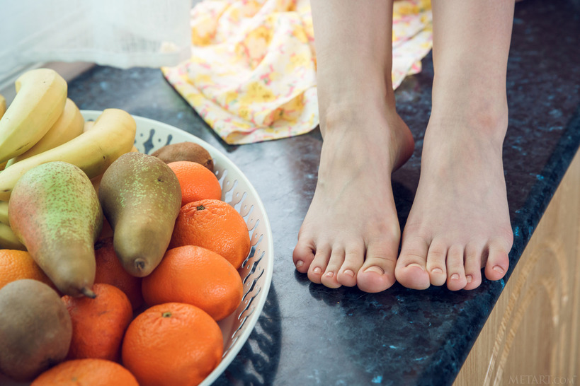 Girl & Pear - 