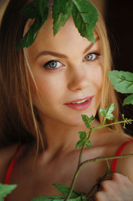 Nancy Strips And Plays On Bed - 00